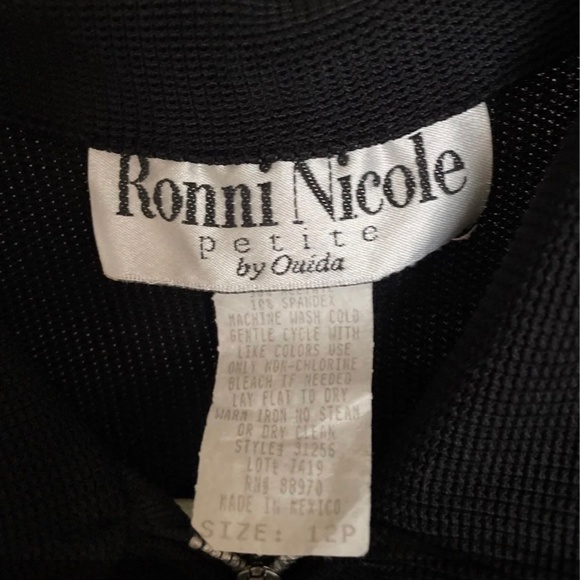 Vintage Ronnie Nicole Little Black Dress - Picture 3 of 3